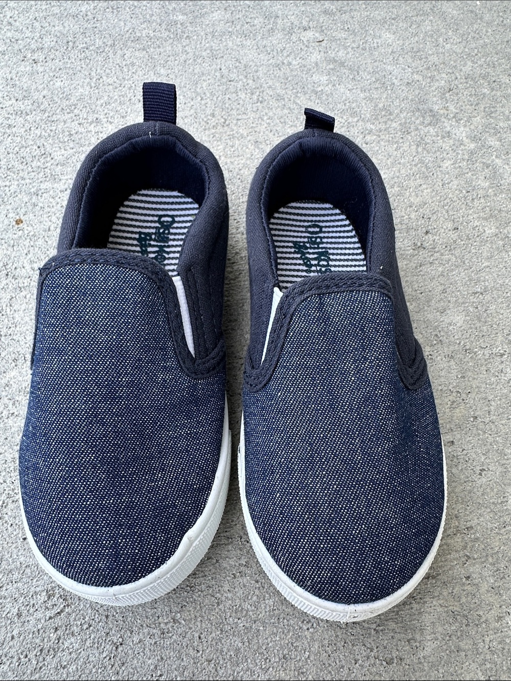 OshKosh B’Gosh Austin Blue Slip-On Canvas Sneakers